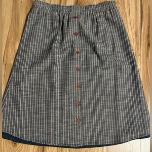 Mikarose A-Line Skirt Button Front Skirt